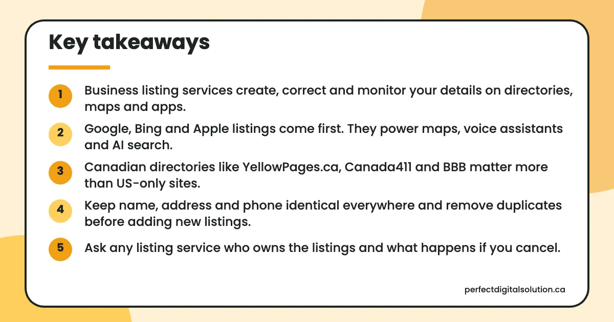 Business listing services key takeaways from this guide