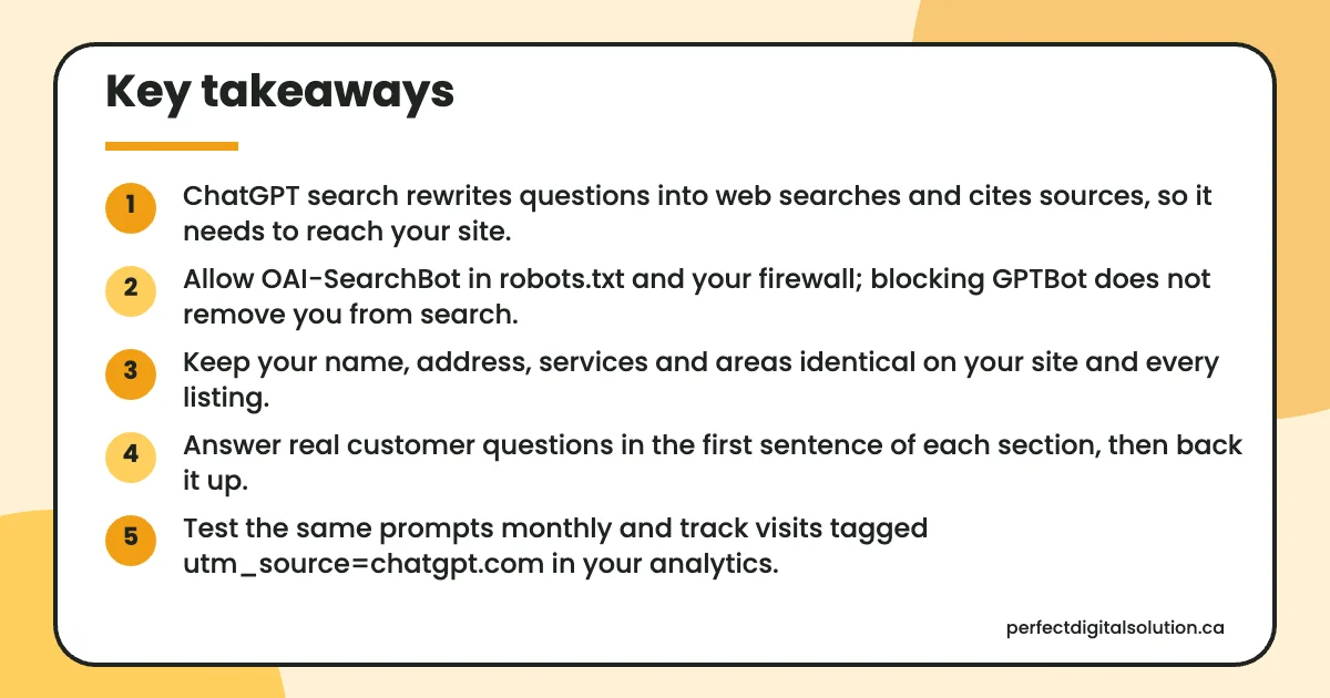 ChatGPT optimization key takeaways from this guide