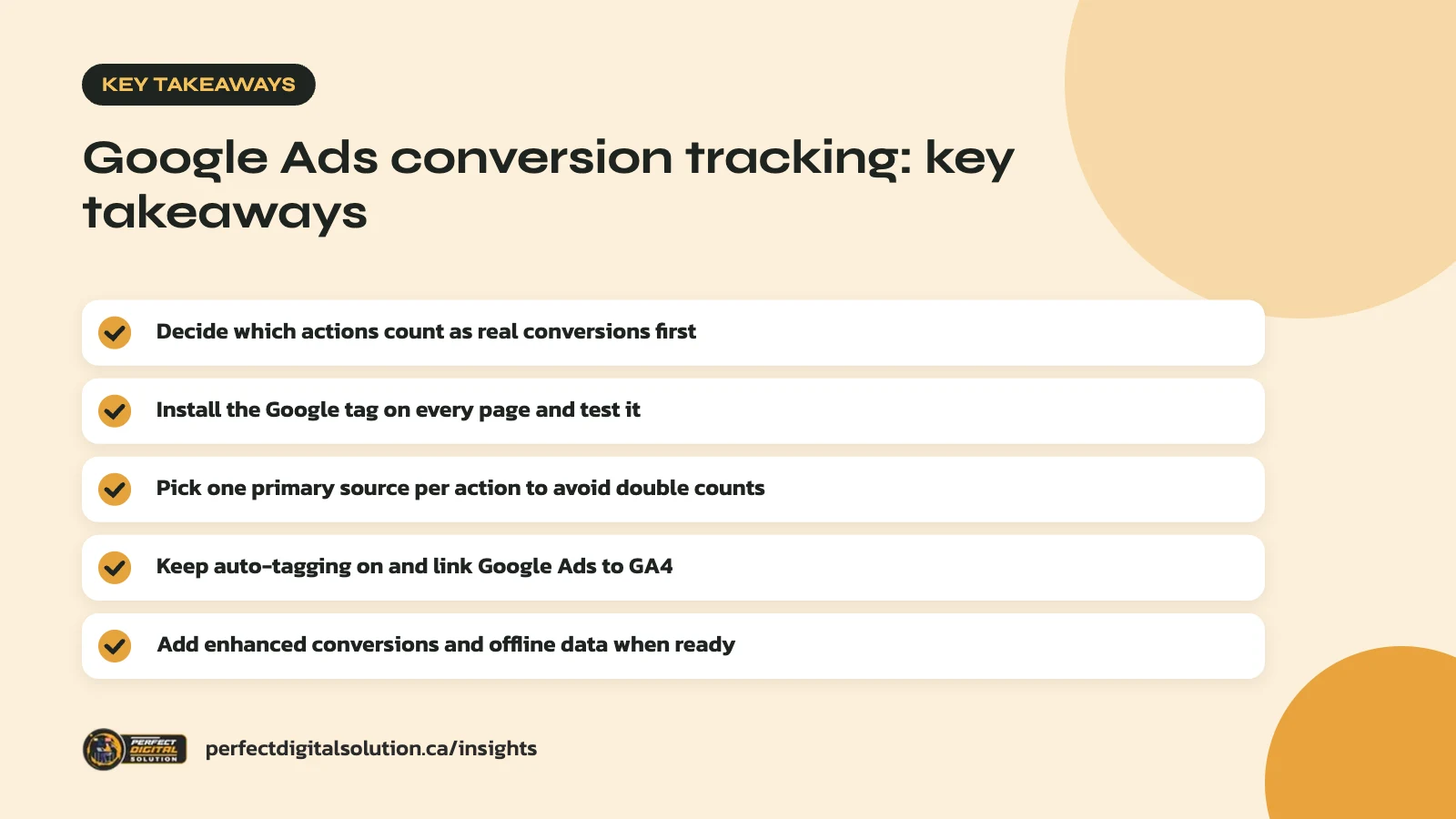 Google Ads conversion tracking key takeaways from this guide
