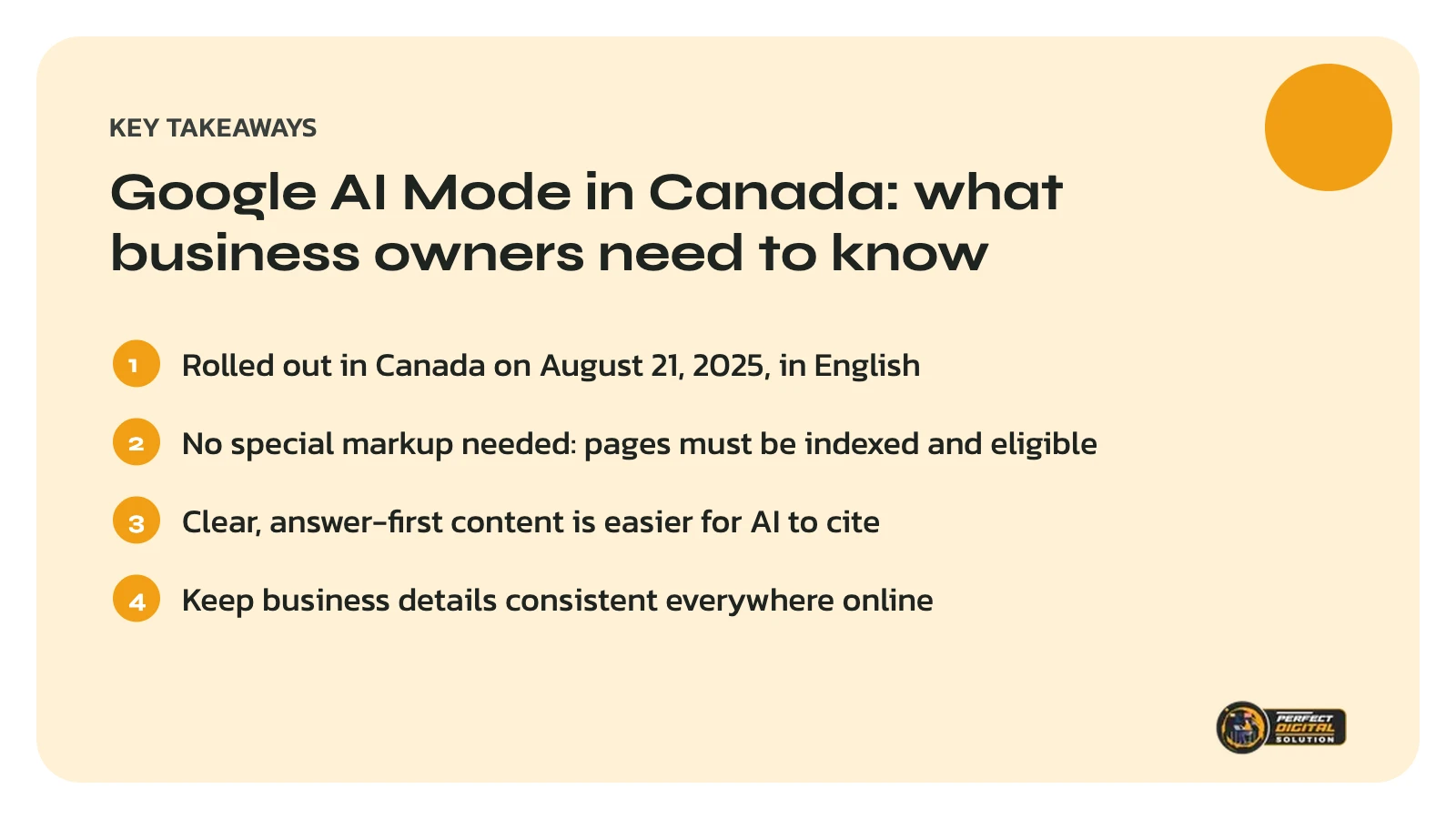 Google AI Mode in Canada key takeaways for business owners