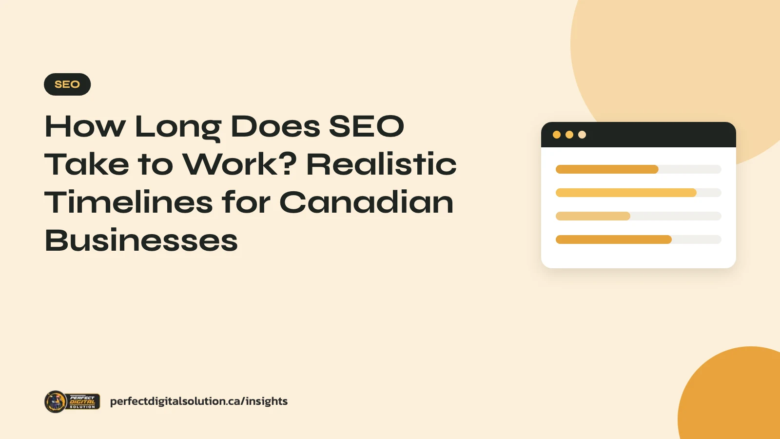 How Long Does SEO Take to Work? Realistic Timelines for Canadian Businesses – Perfect Digital Solution Insights
