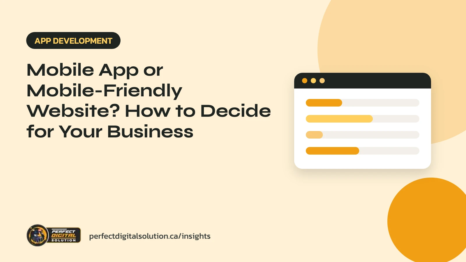 Mobile app vs mobile-friendly website decision guide for businesses