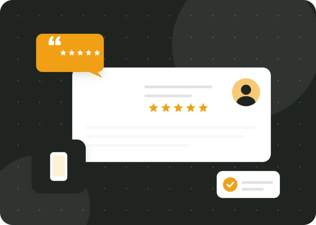 Client review illustration for app development