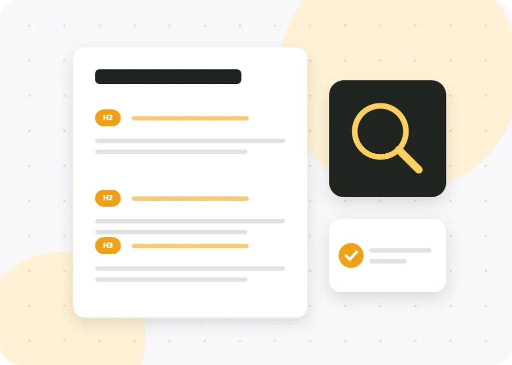 Article structured with headings for search