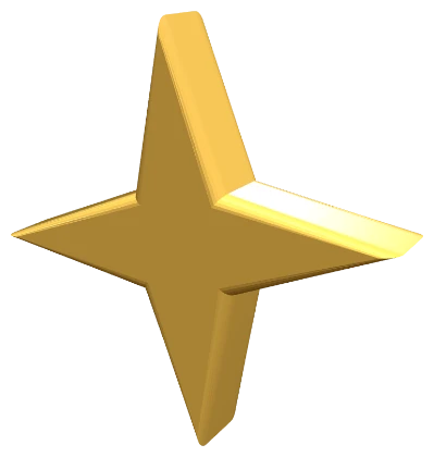 3D sparkle representing AI search