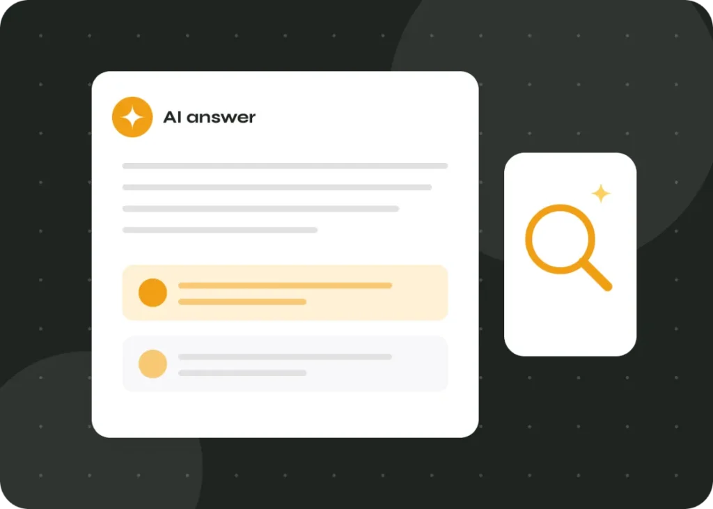 AI answer engine citing a website in search