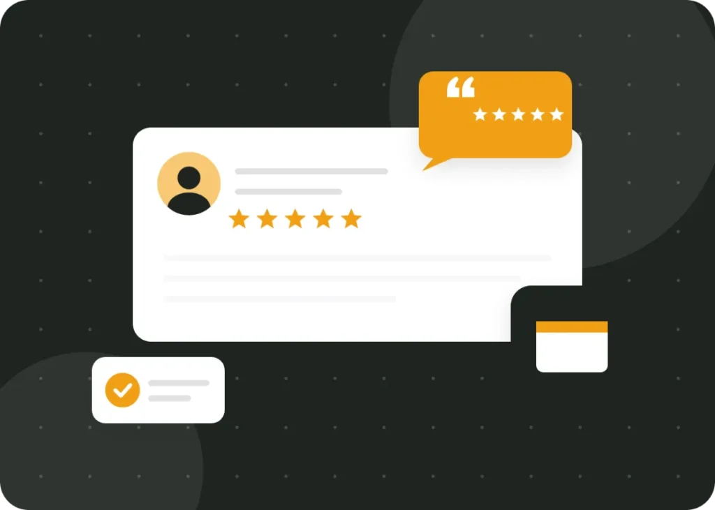 Client review illustration for web design