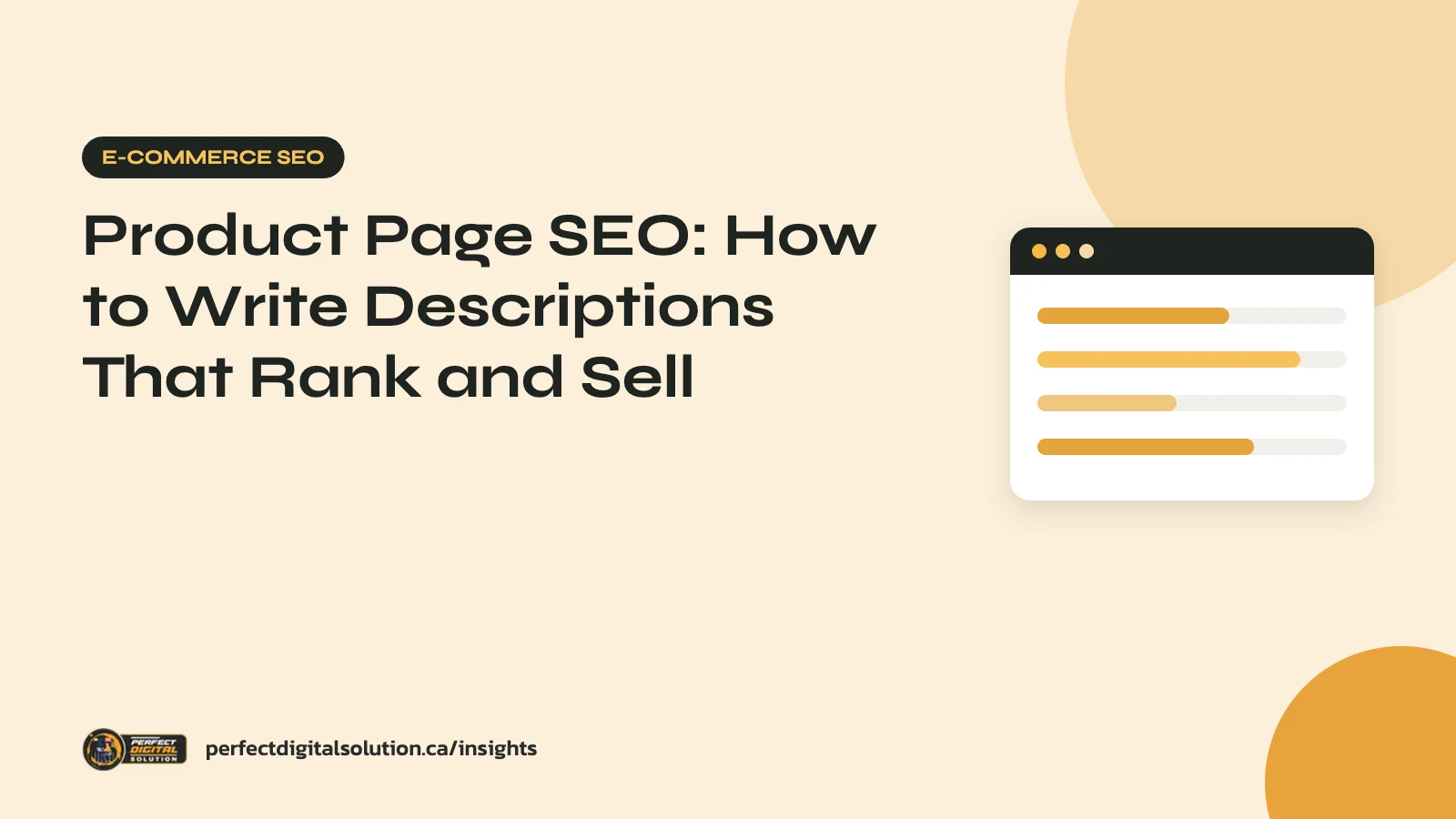 Product Page SEO: How to Write Descriptions That Rank and Sell – Perfect Digital Solution Insights