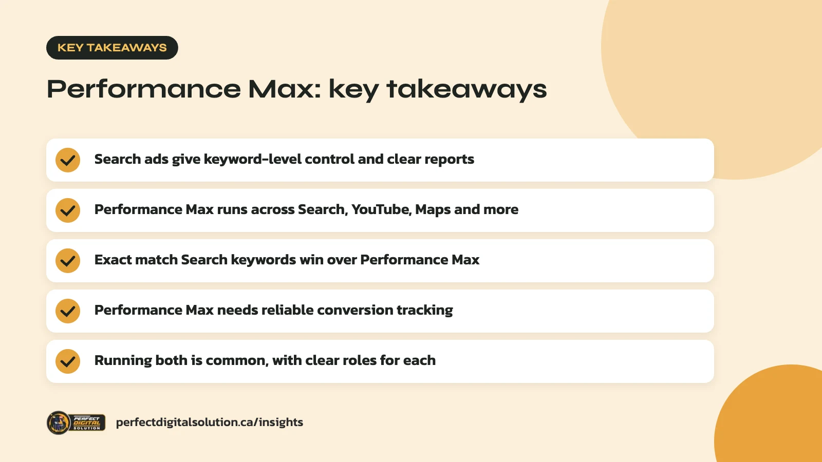 Performance Max key takeaways from this guide