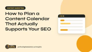 SEO content calendar planning guide for small businesses