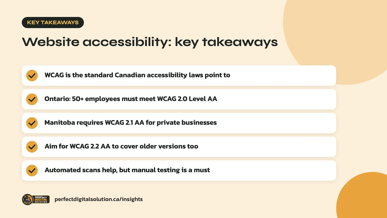 Website accessibility key takeaways from this guide